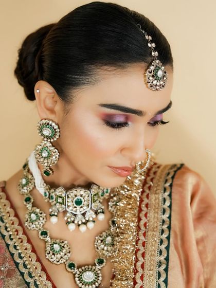 The soft focus on the eyes in this shot emphasizes the romantic feel of the makeup. I teach how to create different moods with your makeup application.