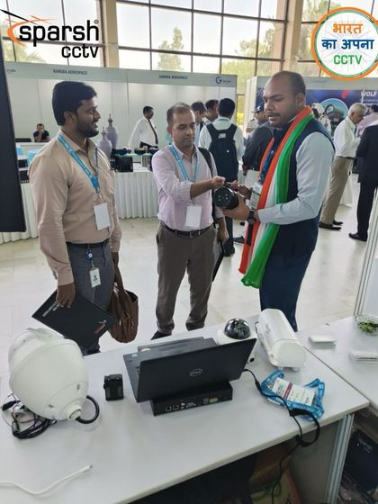 We believe in showing, not just telling. A hands-on demonstration of our electro-optics technology for visitors at the expo.