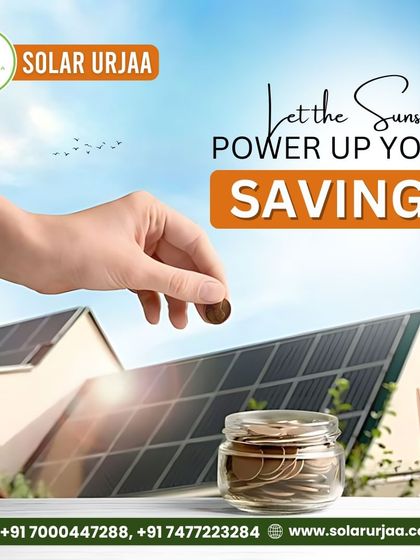 Let the sunshine power up your savings. This visual represents how every ray of sun on your rooftop panels translates into more money in your savings jar.