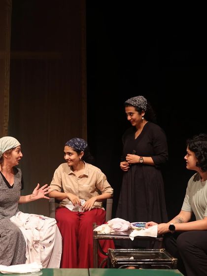 A still from a rehearsal of "The House of Bernarda Alba."