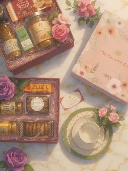 My floral gift hampers look even more enchanting in this dreamy, Ghibli-inspired art style. It captures the whimsical and thoughtful nature of giving a curated gift.