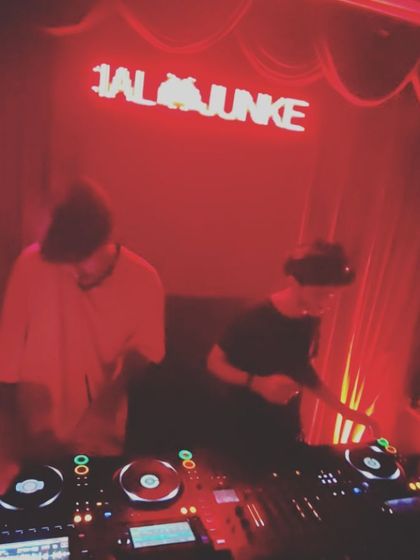 A blurry, high energy shot from an Arcade 140 night. This photo captures the chaotic, fun atmosphere of a proper bass music party.