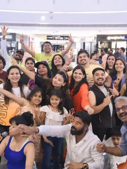 Look at all these happy faces. This is my tribe after our 'Zumba for a Cause' event. We are a community that supports each other, celebrates together, and shares a passion for fitness. When you join my class, you join this family.