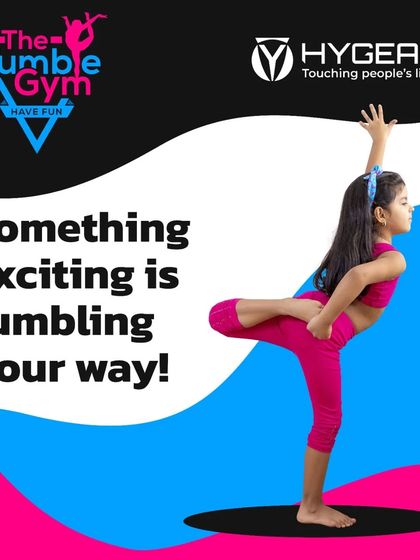 Something exciting is tumbling your way. A teaser image for our collaboration with Hygear, blending fitness innovation with the art of gymnastics.