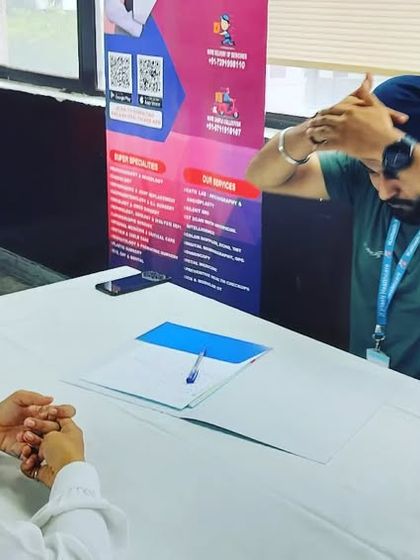 During a consultation at an Indian Oil (IOCL) event in Yusuf Sarai. We often discuss simple lifestyle changes and breathing techniques that can be practiced even at a desk.