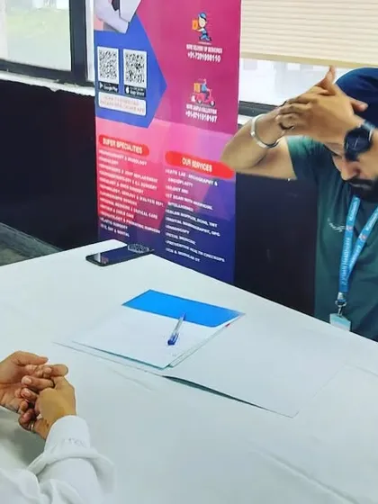 During a consultation at an Indian Oil (IOCL) event in Yusuf Sarai. We often discuss simple lifestyle changes and breathing techniques that can be practiced even at a desk.