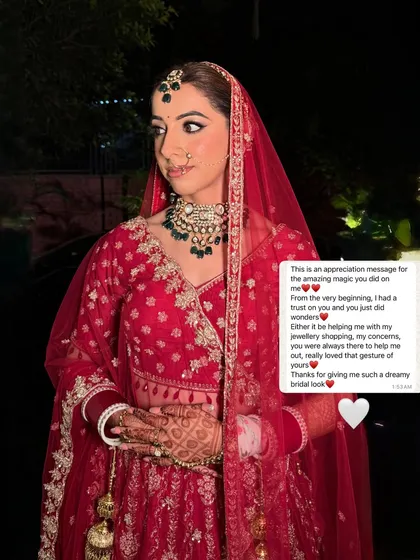 This is why I do what I do. Receiving messages like this from my brides is the most rewarding part of my work. Knowing I helped bring their dream bridal look to life is an incredible feeling.