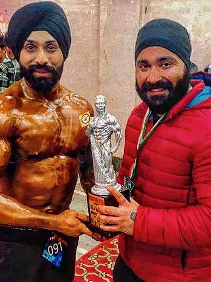Honored to receive the silver medal at a Mr. India competition. Every trophy represents countless hours of sacrifice and discipline in and out of the gym.