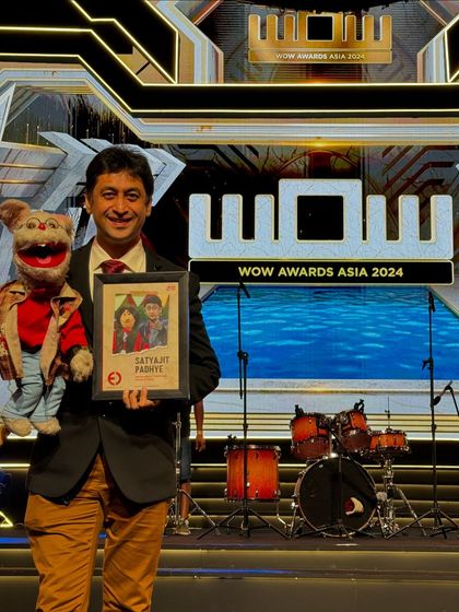 Receiving my felicitation at the WOW Awards Asia 2024. These awards are the biggest in the event and experiential marketing industry, and I'm honored to be a part of them.