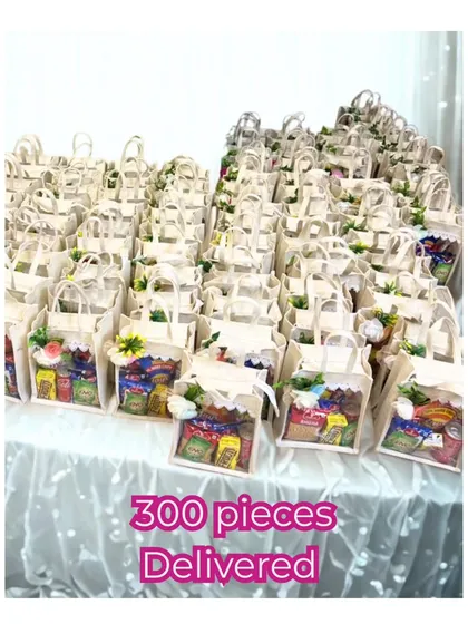 Proof of performance. Here are 300 pieces of my 'Crunchy Hamper' delivered for a large event. I can handle bulk orders of any size.