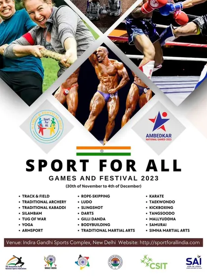 The "Sport for All" Games and Festival is a massive event we support, featuring everything from track and field to a wide array of traditional and modern martial arts.