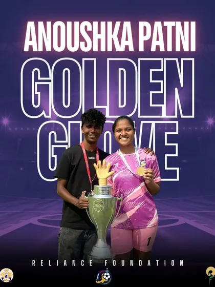 Anoushka Patni, our reliable goalkeeper, secured the Golden Glove with a clean sheet and zero goals conceded.