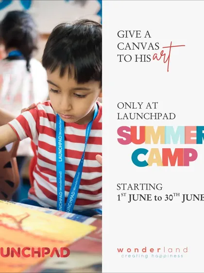 We give every child a canvas for their imagination. This young artist is deeply focused on his painting, a perfect example of how our art sessions foster creativity and fine motor skills.