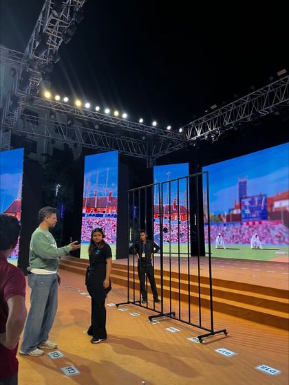 On-stage rehearsal for the DAIS Annual Day. Our stage management team works closely with performers and crew to perfect every scene and transition before the main event.