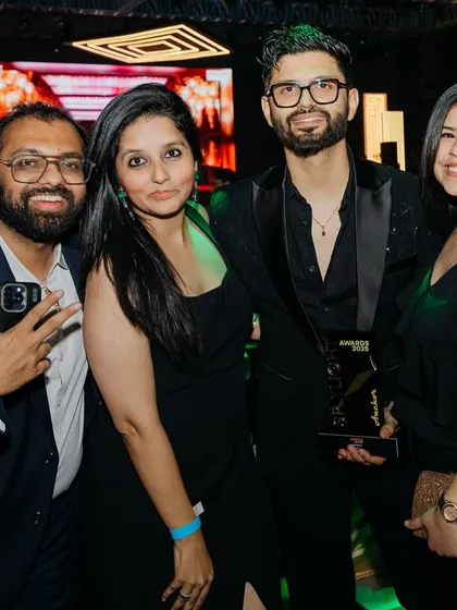 Celebrating an award win with friends and colleagues from the industry. It's the support of this community that makes these achievements possible.
