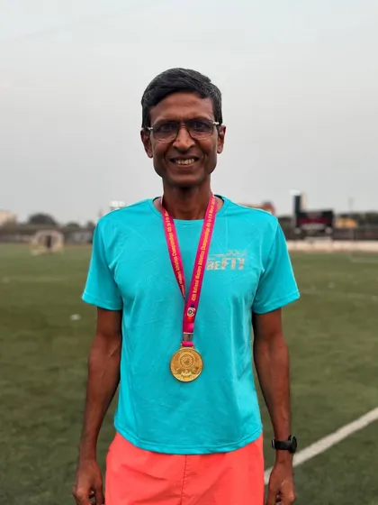 Our founder, Brinston Miranda, leading by example with a gold medal in the 400m hurdles at the 45th National Masters Athletics Championships in Bengaluru. This is the level of expertise and dedication that guides our training.