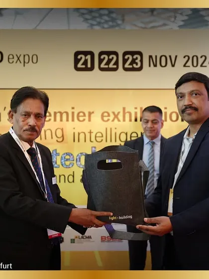 A moment of recognition as we thank one of our esteemed guests. The felicitation ceremony is an important part of our inauguration, celebrating the people who make our event a success.