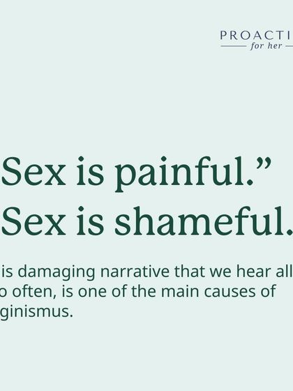 The narrative that sex is shameful or painful is a damaging one we hear all too often. This fear-based messaging is one of the main causes of vaginismus, as the mind learns to view penetration as a threat.