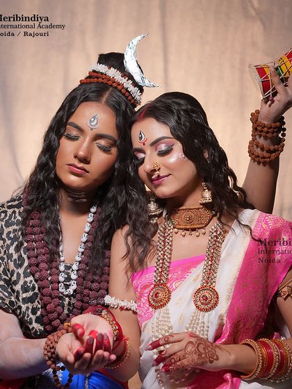 The inclusion of props like the damru completes the character. My course covers all aspects of creating a believable character.