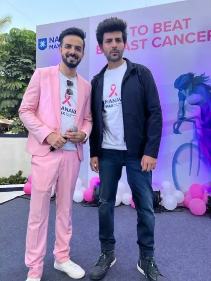 A professional shot with Bollywood actor Kartik Aaryan.