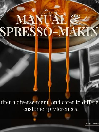 Our training covers both manual and espresso-based brewing, enabling you to offer a diverse menu that caters to all customer preferences.