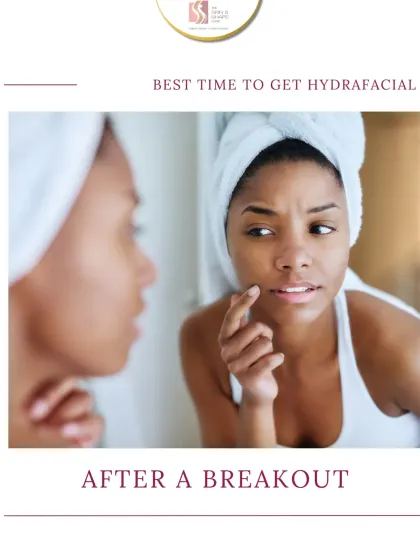 A HydraFacial can be very beneficial after a breakout. Once the active acne has calmed down, this treatment helps to deeply cleanse the pores and reduce post-inflammatory redness, aiding in the healing process.