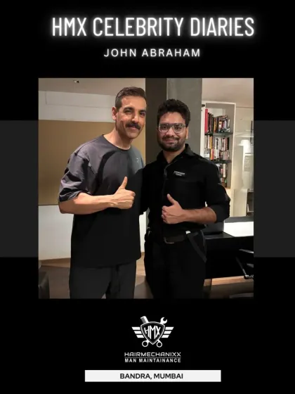 It was a pleasure to have the icon of style and fitness, John Abraham, at our Bandra salon. When the top names in the country trust us for their man maintenance, you know you're in the best hands.