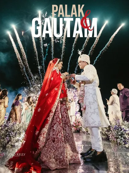 A magical moment under a sky of fireworks. This is the kind of grand, unforgettable memory I aim to create, capturing the scale and emotion of your celebration.