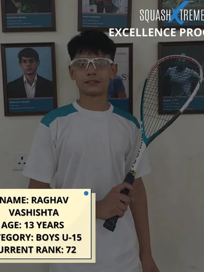 Meet Raghav Vashishta, age 13, from our Excellence Program. He shows great promise and we are excited to be part of his journey.
