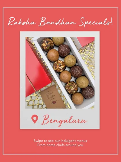 Celebrate the bond of Raksha Bandhan with our special homemade sweets. This image displays a beautiful box of assorted mithai, perfect for gifting or sharing with your loved ones.