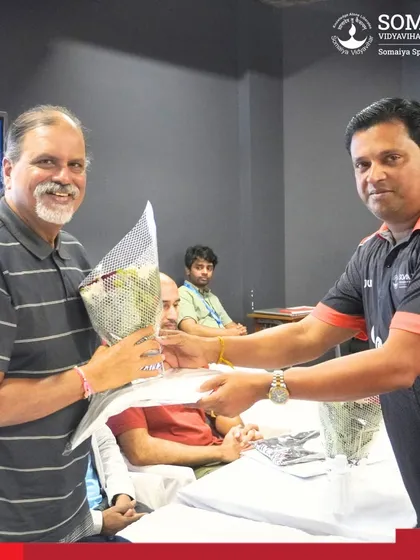 We believe in recognizing the experts who share their knowledge with our community. Here, World Aquatic Referee Mr. Joshua Joseph is felicitated for his role in educating over 70 coaches at our Level 1 Swimming Clinic.