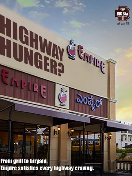 Highway hunger is no match for Empire. From their famous grills to iconic biryani, we're serving up the flavors you crave, right on NH44.