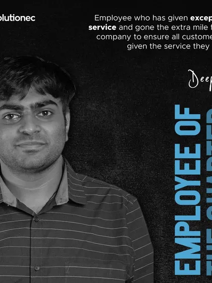 Congratulations to Deepesh on his Employee of the Quarter award. His exceptional service and hard work have not gone unnoticed.