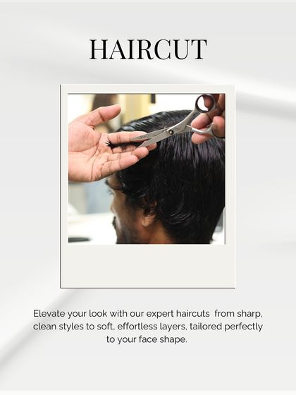 Elevate your look with our expert haircuts. Whether you want sharp, clean styles or soft, effortless layers, we tailor every cut perfectly to your face shape.