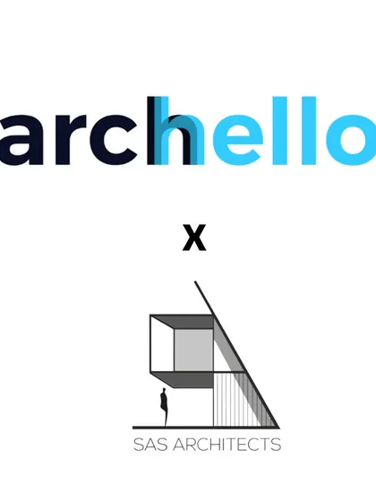 A graphic celebrating our features in Archello, another important voice in the architectural community.