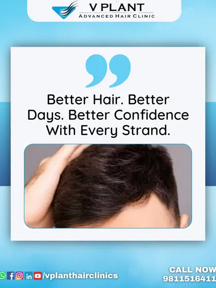 Better Hair. Better Days. Better Confidence With Every Strand. This inspirational graphic encapsulates the positive life changes that come with a successful hair restoration journey.