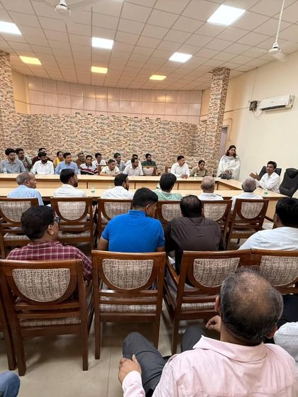 Addressing a room full of chemists, officials, and social activists. Our discussion centered on collective moral responsibility to protect our society from the menace of drugs.