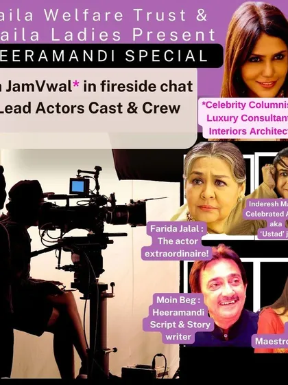 The promotional poster for the Heeramandi special fireside chat. I was featured as a 'Maestro Singer' alongside the lead actors and crew, a title I hold with great humility and gratitude.