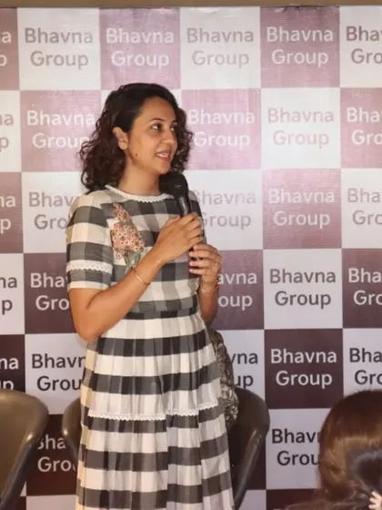 Here I am speaking at a Women's Day event for a corporate group. I challenged the audience by asking if they, as women, feel conditioned to seek approval before making big decisions, sparking a conversation about self reliance and leadership.