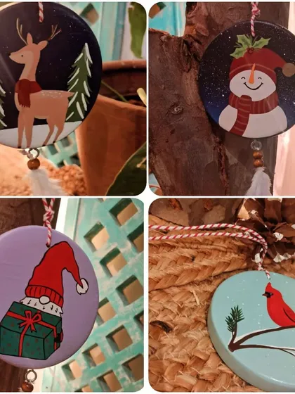 Our hand-painted wooden Christmas ornaments, featuring festive characters like reindeer, snowmen, and gnomes, are ready to bring charm and warmth to your tree.