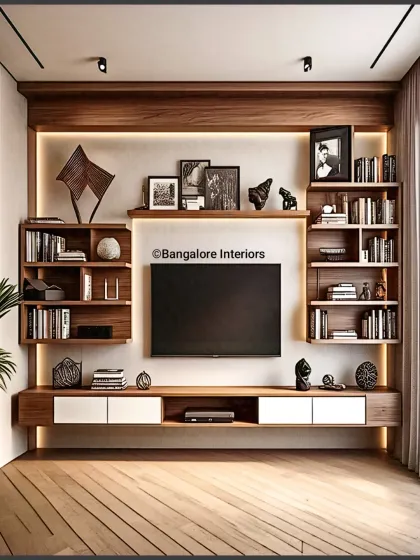 Bangalore Interiors - Custom Modular Furniture Living Room & TV Units photo 4