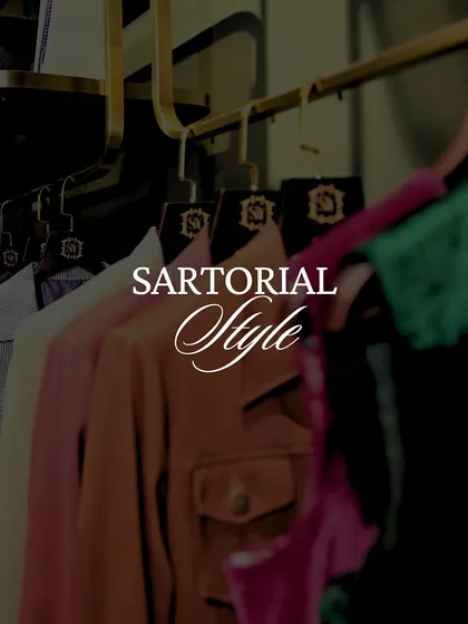 Sartorial style is about setting your own standard, not chasing trends. The curated collection in our studio reflects this philosophy of timeless, personal elegance.