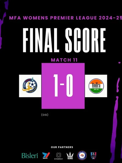 Sealing the title with a 1-0 win in the final match of the MFA Women's Premier League.