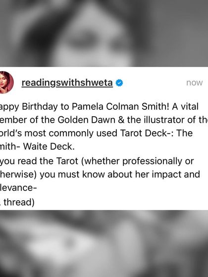 Pamela Colman Smith was an incredible artist, a member of the Golden Dawn, and an advocate for women's rights. Despite her immense contribution, she was overshadowed, received no credit, and died broke. We honor her by calling the deck the "Smith-Waite" deck.
