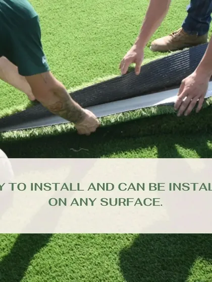 One of the biggest benefits of our artificial grass is its simple installation process. Our team can lay it on almost any surface, from concrete to tiles, ensuring a smooth and seamless finish every time.