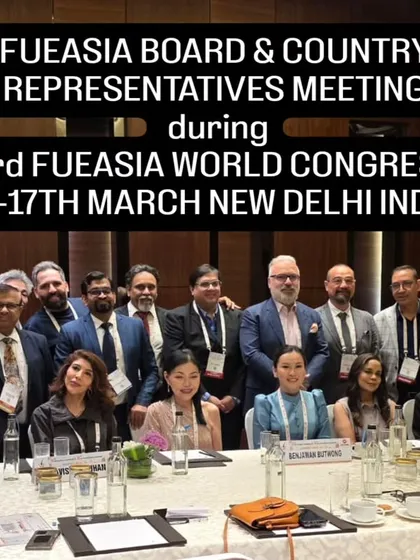When you train with me, you join a global network. This is a meeting with FUEASIA board and country representatives, the very network of experts you will become a part of, opening doors to international collaboration and learning.