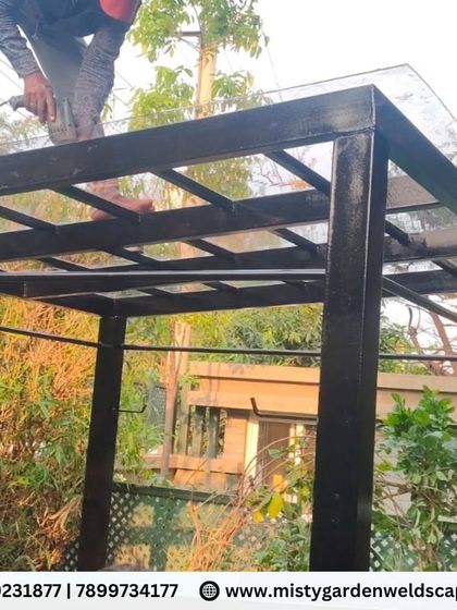 My team is seen here completing the final touches on the compact sheet installation. Every panel is carefully fitted and sealed to ensure a perfect, weatherproof finish.