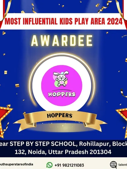 We are thrilled to be recognized as the Most Influential Kids Play Area of 2024. This award is a testament to our dedication to creating a fun and nurturing environment.