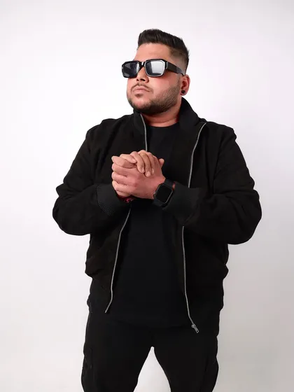 A powerful stance against a white background. Ready for anything.