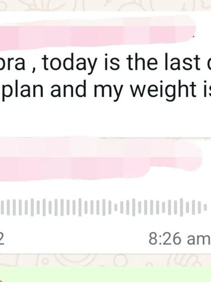 Another client checking in with their progress. Consistent check-ins and small adjustments are key to ensuring the meal plan works for you and keeps you on track toward your goal.